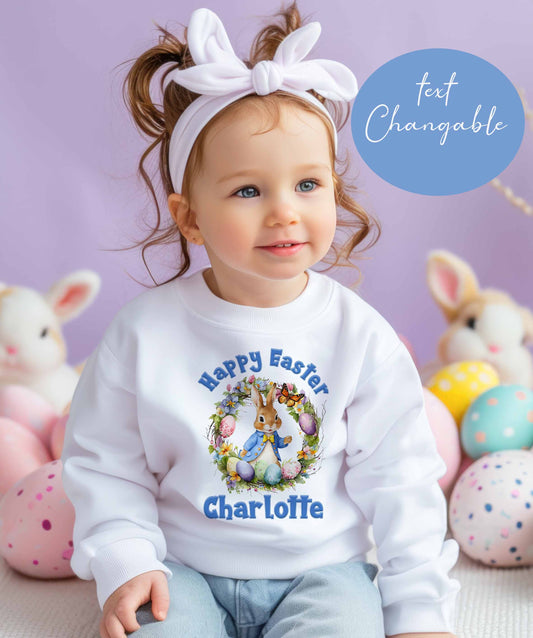 Peter Rabbit Easter ~Baby,Child~Toddler~Personalised~Sweatshirt/Jumper