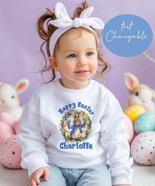 Peter Rabbit Easter ~Baby,Child~Toddler~Personalised~Sweatshirt/Jumper