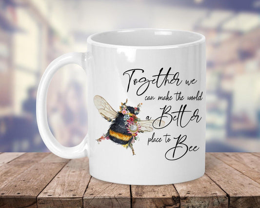 Bumble Bee  inspirational quote ~Ceramic Mug~birthday *Gift *Personalised