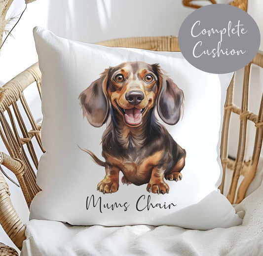 Beautiful Cushion Personalised~Birthday Gift~Dad~Mum~Other~dog Dachshund