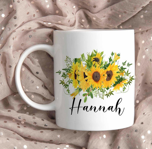 Sun Flowers ~Ceramic Mug*Christmas~birthday *Gift *Personalised