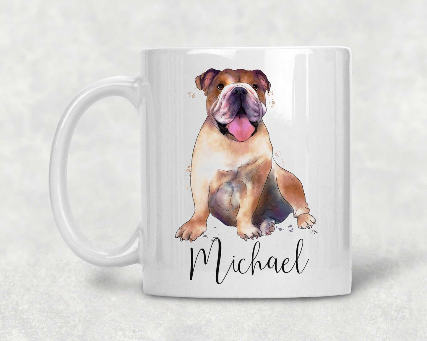 Bull Dog  ~Ceramic Mug * Christmas~ birthday *Gift * Personalised