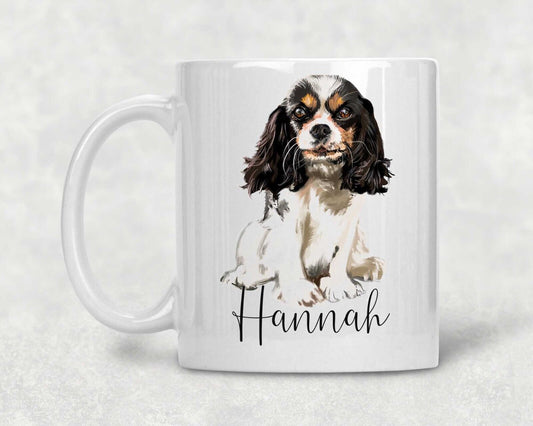 Tri king Charles spaniel  Dog~Ceramic Mug*Christmas~birthday *Gift *Personalised