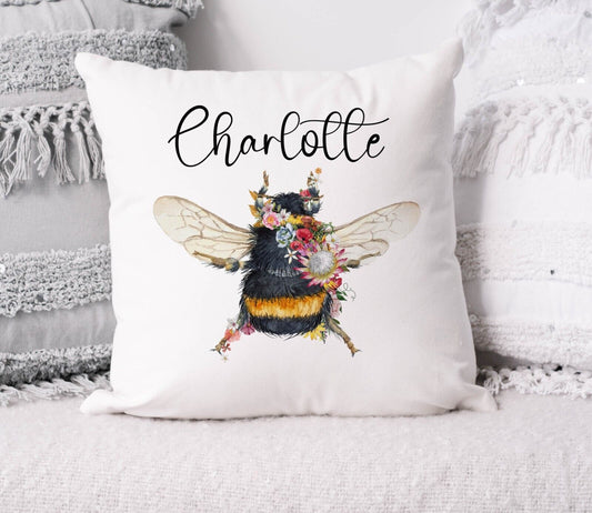 Bumble Bee   Beautiful Personalised  cushion*Birthday gift *Mothers day