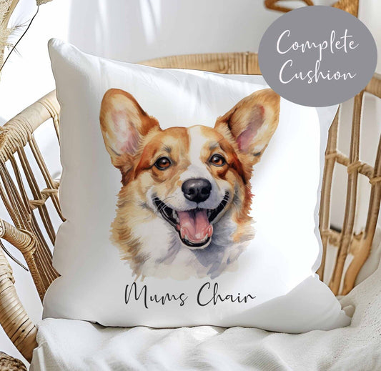 Beautiful Cushion Personalised~Birthday Gift~Dad~Mum~Other~dog Corgi