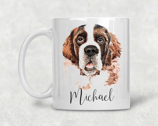 St Bernard   Dog~Ceramic Mug*Christmas~birthday *Gift *Personalised