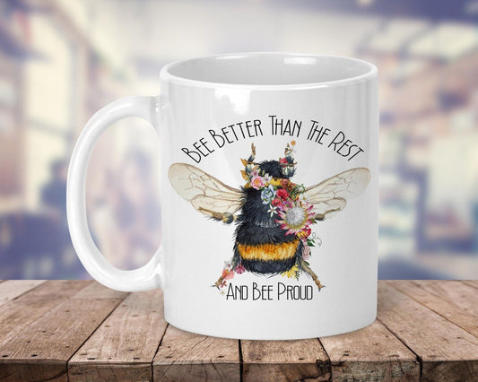 Bumble Bee  quote ~Ceramic Mug~birthday *Gift *Personalised Bee better