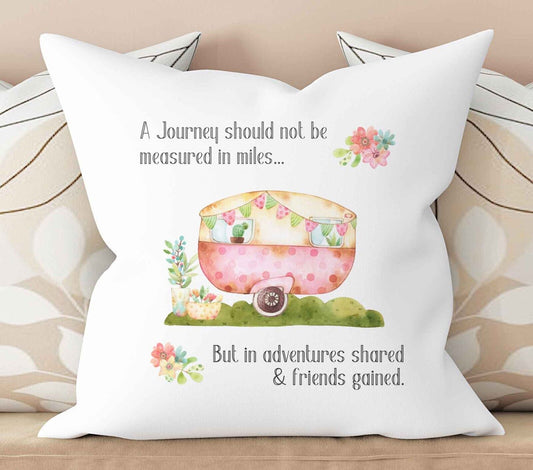 A Journey ,  Personalised  cushion* gift *Camper , Caravan