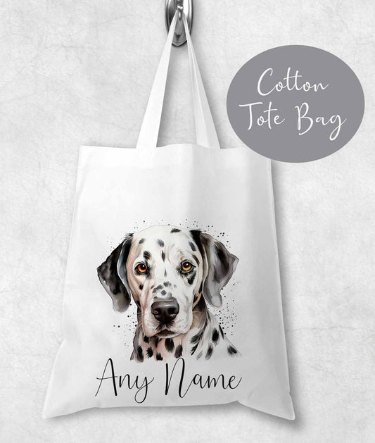 Dog Bag ~Personalised Tote shopping bag ~ lightweight ~gift , birthday , mothers day ~ Dalmatian